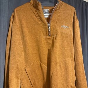 Callaway Men's Tan Zip-Up Sweater